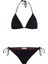 Dokulu Kahverengi Sim Detaylı Üçgen Bikini Takım 1