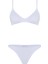 Şerit Dokulu Ekru Pensli Bikini Takım 1