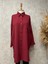 25Y1590 Tunik Tek Cepli Komple Düğmeli - Eylül - 25Y1590 - Bordo - 2 1