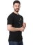 Regular Fit Bisiklet Yaka %100 Pamuk Basic Düz Kısa Kollu Tişört Bisiklet Baskılı 3