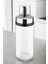 Siyah Metal Kapaklı Sprey Cam Yağdanlık, Sirkelik ve Sosluk, 250 mL, 2'li set 3