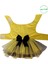 Siyah Papyonlu Sarı Tüllü Kedi Köpek Kıyafeti Elbisesi 3