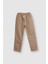 Erkek Çocuk Beli Lastikli Dokuma Pantolon Krem 2