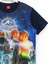 Dinazorlu Lego Jurassic World Oyun 3D Baskılı Kısa Kollu Yazlık Erkek Çocuk Tişört Lacivert 001-0002049 2
