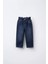 Kız Çocuk Kalp Cepli Denim Kot Pantolon Lacivert 1
