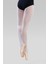 Dancewear Arkası Çizgili Beyaz Bale Çorabı 2