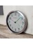 Fosforlu 3D Kabartma Rakam Metal Çerçeveli Duvar Saati Çap 30 cm 4