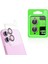 Apple iPhone 16 Tuva Cl-07 Kamera Lens Koruyucu-Pembe 1