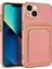 Apple iPhone 13 Kılıf Tuva Bark Kartlıklı Kapak-Rose Gold 1
