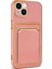 Apple iPhone 13 Kılıf Tuva Bark Kartlıklı Kapak-Rose Gold 3
