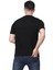Slim Fit Bisiklet Yaka Siyah Basic Düz Kısa Kollu Tişört 2