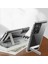 Samsung Galaxy S21 Ultra Kılıf Standlı Şeffaf Silikon Uzrm L-Stand Kapak-Renksiz 4