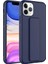 Apple iPhone 11 Pro Max Kılıf Tuva Qstand Kapak-Lacivert 1