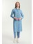 Desenli Uzun Denim Tunik 1556 1