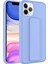 Apple iPhone 11 Pro Max Uyumlu Tuva Qstand Kapak-Lila 1
