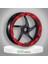 Tvs Wego 110 2012 - 2022 Uyumlu Kırmızı Geniş 1 Set Jant Şeridi 1