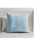 Peluş Teddy Puffy Dekoratif Yastık Kırlent Kılıfı Mavi 43 x 43 1