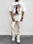 Champions Baskılı Oversize T-Shirt Beyaz 3