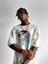 Baskılı Oversize T-Shirt Beyaz 2