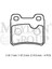 Opel Astra- F- Sd/hb- 95/98; Arka Fren Balatası (Kablosuz)(Disk) (61,7X57,3X15,5) (Fmk) P-A 3