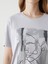 Lcw Vision Bisiklet Yaka Baskılı Penye Kadın Tişört (S5) 3
