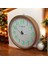 Fosforlu 3D Kabartma Rakam Mini Küçük Saat Duvar Saati Çap 22 cm Gold 1