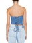 Straplez Yaka Denim Bluz 6