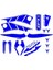 Yamaha MT07 2014 - 2017 Uyumlu Mavi Sticker Set 1