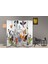 Hayvan Temalı Özel Tasarım Paravan Room Divider 180 x 200 cm 2