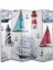 Deniz Temalı Özel Tasarım Paravan Room Divider 180 x 200 cm 1
