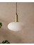 Mylights Modern Opal Sarkıt Avize 30 cm Mat Gold Eskitme Kaplama Askı Takımı İle Spor Tekli Avize Salon Mutfak Hol Antre Koridor İşyeri Kafe Restaurant ve Tüm Alanlarda Kullanıma Uygun 1
