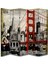 Şehir Temalı Özel Tasarım Paravan Room Divider 180 x 200 cm 1