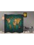 Coğrafya Temalı Özel Tasarım Paravan Room Divider 180 x 200 cm 2
