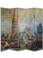 Şehir Temalı Özel Tasarım Paravan Room Divider 180 x 200 cm 1