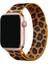 Apple Watch 10 42MM - 38/40/41MM Leopar Desenli Kordon Milano Loop Metal Kordon 2/3/4/5/6/se/7/8/9 1