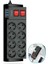 Buffer® Isıya Dayanıklı Termal Akım Korumalı 2 Metre 16A 4000W 8li Priz ve 3 USB Li Uzatma Kablosu 4