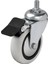 Hts 354 - 75X25 mm Pvc Makaralı Vidalı Frenli Teker 4 Adet 1
