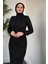 Dina Kuyruklu Taşlı Abiye Siyah 4