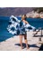 Shibori Peştemal Kara Tezgah Indigo 3