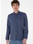 Slim Fit Gömlek Yaka Lacivert Erkek Gömlek Lake 1