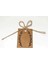 Kraft Etiketi / Jüt (Hasır) Ipli Yaprak Baskılı 30 Adet Etiket (4x6 Cm) 5
