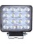 16 Ledli Kare 48WAT 12-48 Volt (Sabitleme Aparatı Hediyeli) Çalışma Lambası 1