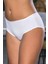 Pamuklu Yüksek Bel Slip Külot Beyaz (MGP2966) 1