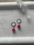 8 mm Pembe Akik Taşı Gümüş Kaplama Halka Küpe 1