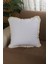 Keten Beyaz Ponponlu Kırlent Kırlent Kılıfı 43 x 43 1