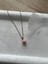 8 mm Pembe Opal Taşı Gümüş Kaplama Kolye 1