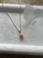 8 mm Pembe Opal Taşı Altın Kaplama Kolye 1