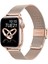 Buckle Milano Çelik Kordon, Apple Watch Series SE/10/9/8/7/6/5/4/3 46mm/45mm/44mm/42mm ile Uyumlu, Rose Gold 1