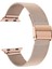 Buckle Milano Çelik Kordon, Apple Watch Series SE/10/9/8/7/6/5/4/3 46mm/45mm/44mm/42mm ile Uyumlu, Rose Gold 2