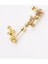 Cerrahi Çelik Piercing Dalında Yasemin Figürlü Kıkırdak Helix Tragus Piercing (1 Adet) 4
